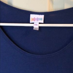 Beautiful deep blue LuLaRoe Irma 2XL